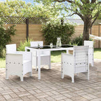 Garden Chair 4 pcs White Polypropylene