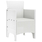 Garden Chair 4 pcs White Polypropylene