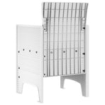 Garden Chair 4 pcs White Polypropylene