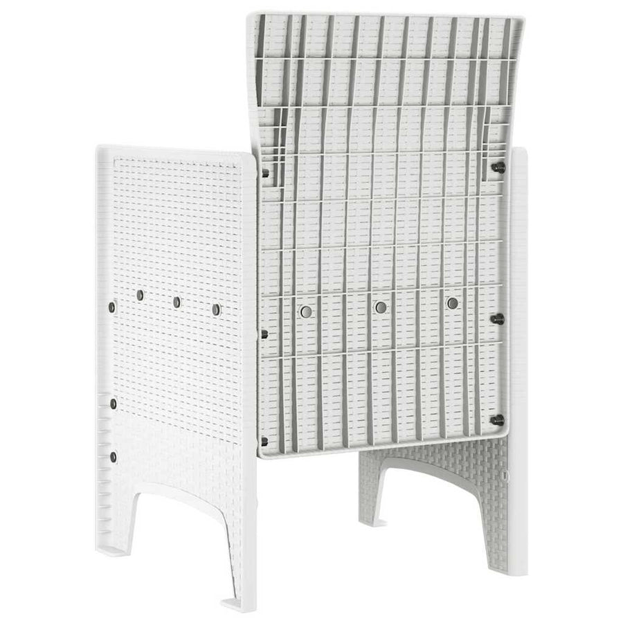 Garden Chair 4 pcs White Polypropylene