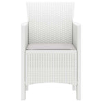 Garden Chair 4 pcs White Polypropylene