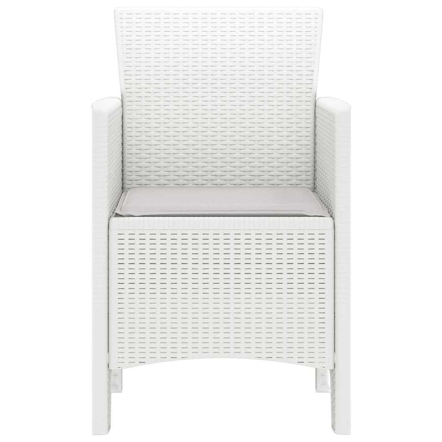 Garden Chair 4 pcs White Polypropylene