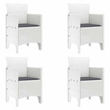 Garden Chair 4 pcs White 53 x 49 x 85 cm PP