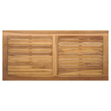 Garden Sofa Set 5 pcs Natural Solid Teak Wood