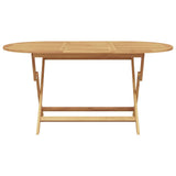 Garden Dining Set 5 pcs Brown Solid teak wood - Low Angle