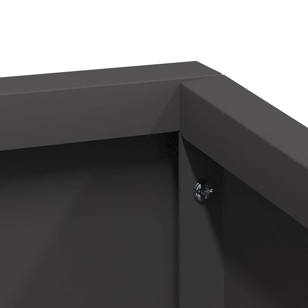 Garden Planter Black 60 x 60 x 50 cm Cold-rolled Steel