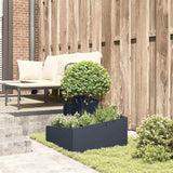 Garden Planter Anthracite 60 x 60 x 50 cm Cold-rolled Steel - Top-Down View