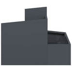 Garden Planter Anthracite 60 x 60 x 50 cm Cold-rolled Steel
