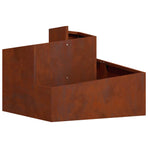 Garden Planter Rusty 60 x 60 x 50 cm Weathering Steel