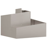 Garden Planter Brown 60 x 60 x 50 cm Weathering Steel - 45-Degree Angle