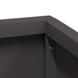 Garden Planter Black 80 x 80 x 50 cm Cold-rolled Steel - Extra Image