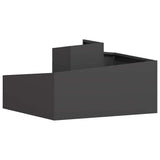 Garden Planter Black 80 x 80 x 50 cm Cold-rolled Steel