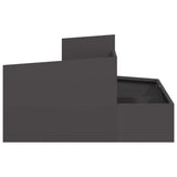 Garden Planter Black 80 x 80 x 50 cm Cold-rolled Steel