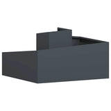 Garden Planter Anthracite 80 x 80 x 50 cm Cold-rolled Steel - Close-Up Angle
