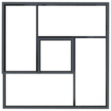 Garden Planter Anthracite 80 x 80 x 50 cm Cold-rolled Steel - Low Angle