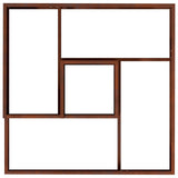 Garden Planter Brown 80 x 80 x 50 cm Weathering Steel