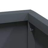 Garden Planter Anthracite 100 x 100 x 50 cm Cold-rolled Steel - Extra Image