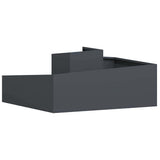 Garden Planter Anthracite 100 x 100 x 50 cm Cold-rolled Steel - Close-Up Angle