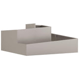 Garden Planter Rusty 100 x 100 x 50 cm Weathering Steel - 45-Degree Angle