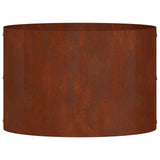 Planter Ring 5 pcs Brown 30 x 30 x 20 cm Weathering Steel - Rear View