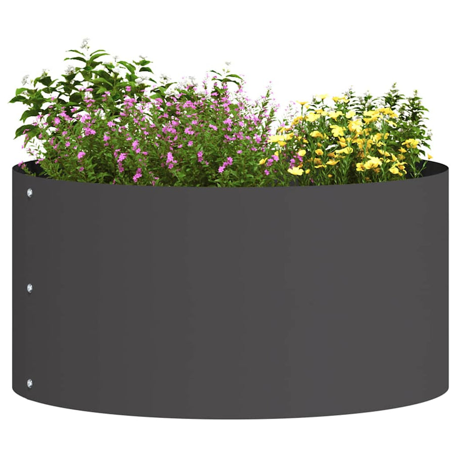 Planter Ring Black 40 x 40 x 20 cm Cold-rolled Steel