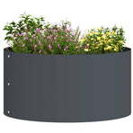 Planter Ring Anthracite 40 x 40 x 20 cm Cold-rolled Steel