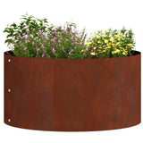 Planter Ring 5 pcs Brown 40 x 40 x 20 cm Weathering Steel - Side View