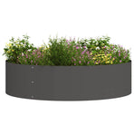 Planter Ring Black 80 x 80 x 20 cm Cold-rolled Steel