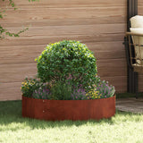 Planter Ring 5 pcs Brown 80 x 80 x 20 cm Weathering Steel