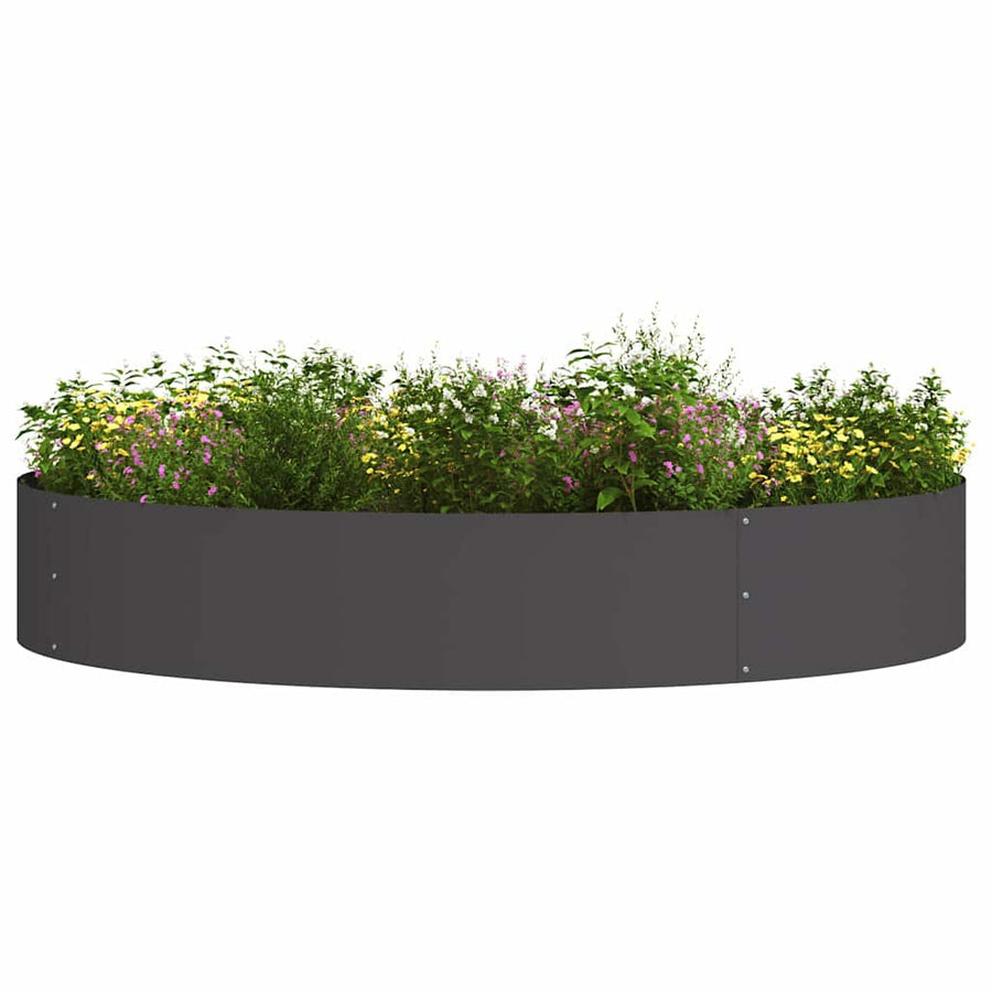 Planter Ring Black 120 x 120 x 20 cm Cold-rolled Steel