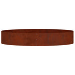 Planter Ring Rusty 120 x 120 x 20 cm Weathering Steel
