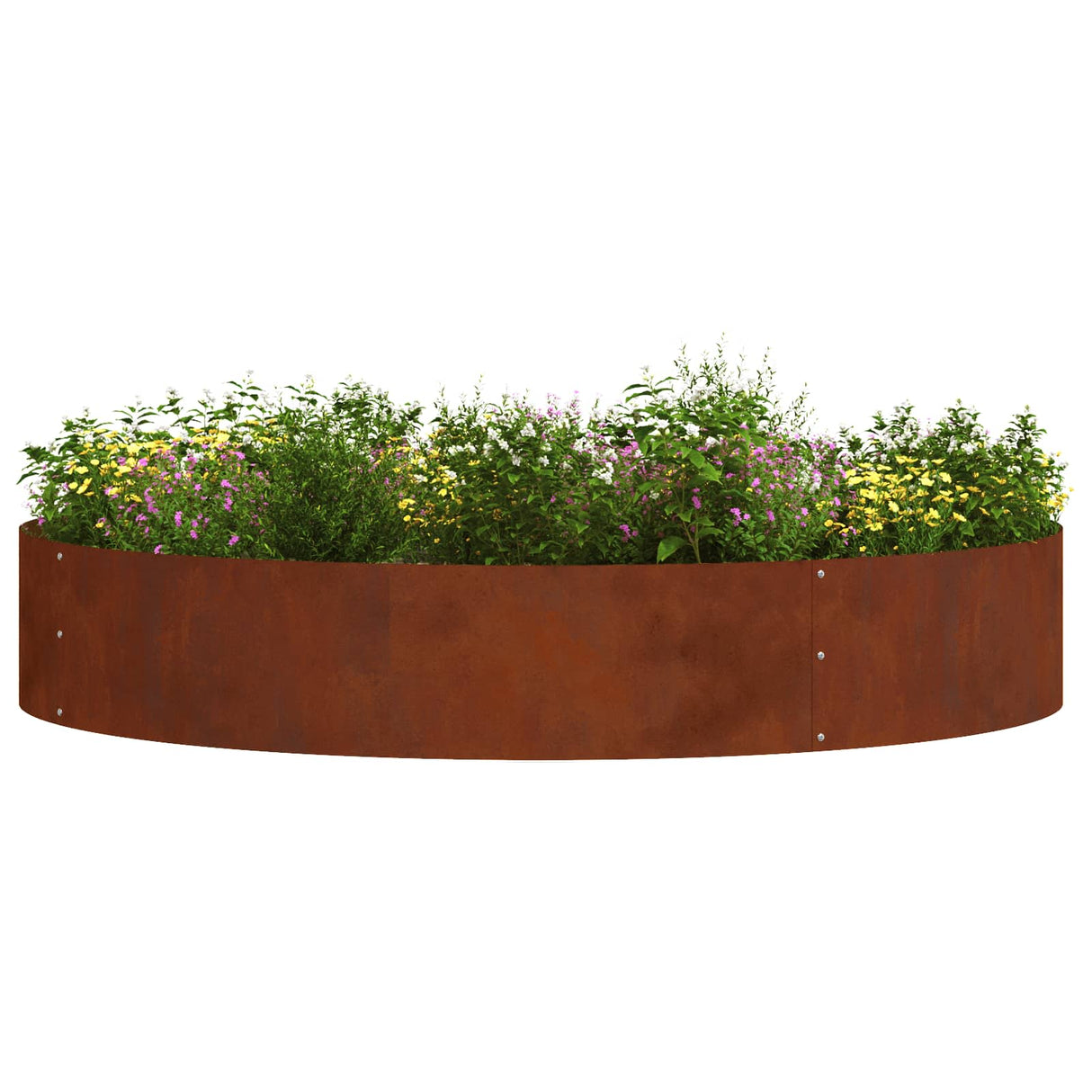 Planter Ring 5 pcs Brown 120 x 120 x 20 cm Weathering Steel