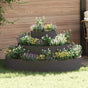 Garden Planter Black 120 x 120 x 20 cm Cold-rolled Steel