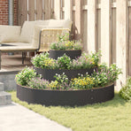 Garden Planter Black 120 x 120 x 20 cm Cold-rolled Steel