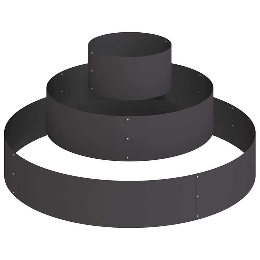Garden Planter Black 120 x 120 x 20 cm Cold-rolled Steel