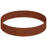 Garden Planter Brown 120 x 120 x 20 cm Weathering Steel - 45-Degree Angle