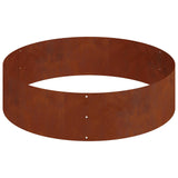 Garden Planter Brown 120 x 120 x 20 cm Weathering Steel
