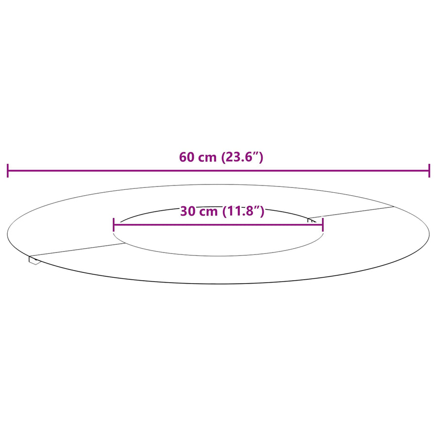 suitable for Flat Tree Ring Rusty Ø30/60 cm