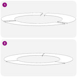 suitable for Flat Tree Rings 5 pcs Brown Ø50 / 80 cm - Extra Image