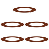 suitable for Flat Tree Rings 5 pcs Brown Ø50 / 80 cm - Front View