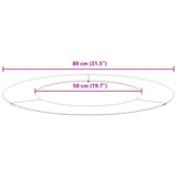 suitable for Flat Tree Rings 5 pcs Brown Ø50 / 80 cm