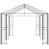 Gazebo Frame 6 x 3 m Black Steel