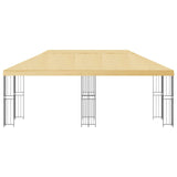 Garden Gazebo 6 x 3 m Cream Polyester and Steel 190 gsm