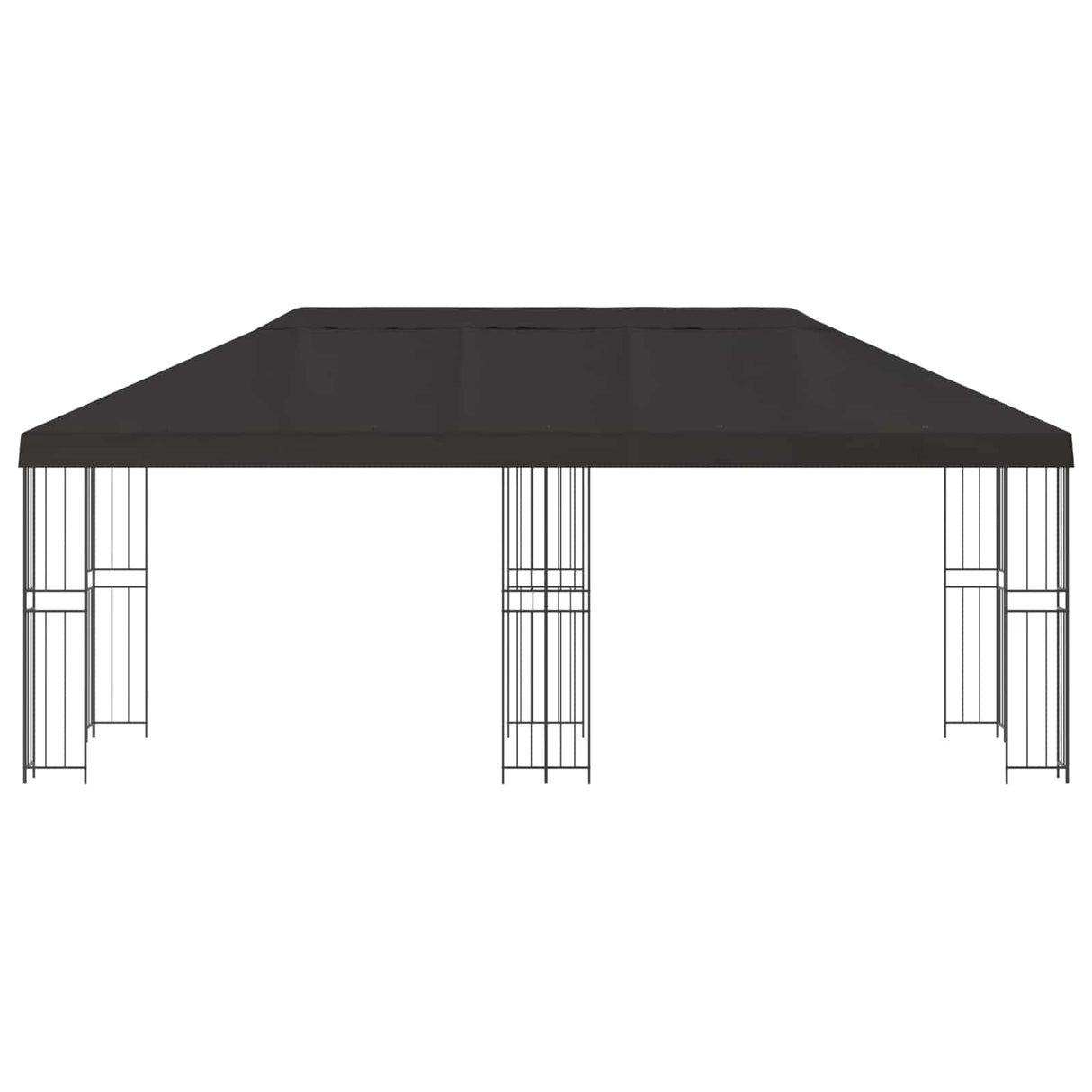 Gazebo with Sidewalls 6 x 3 m Anthracite Polyester and Steel