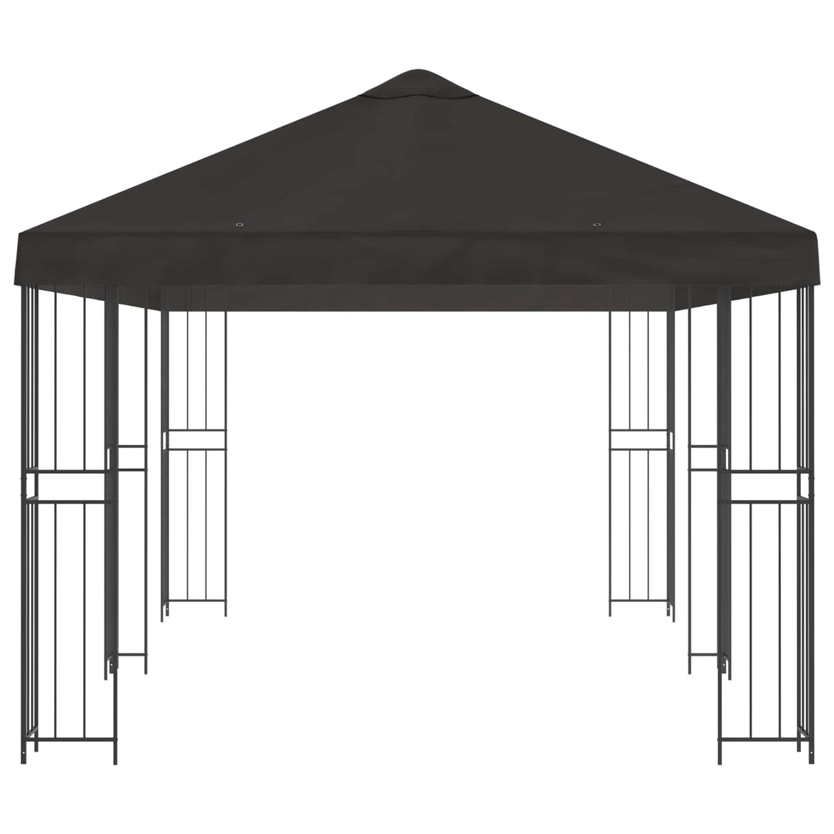 Gazebo with Sidewalls 6 x 3 m Anthracite Polyester and Steel