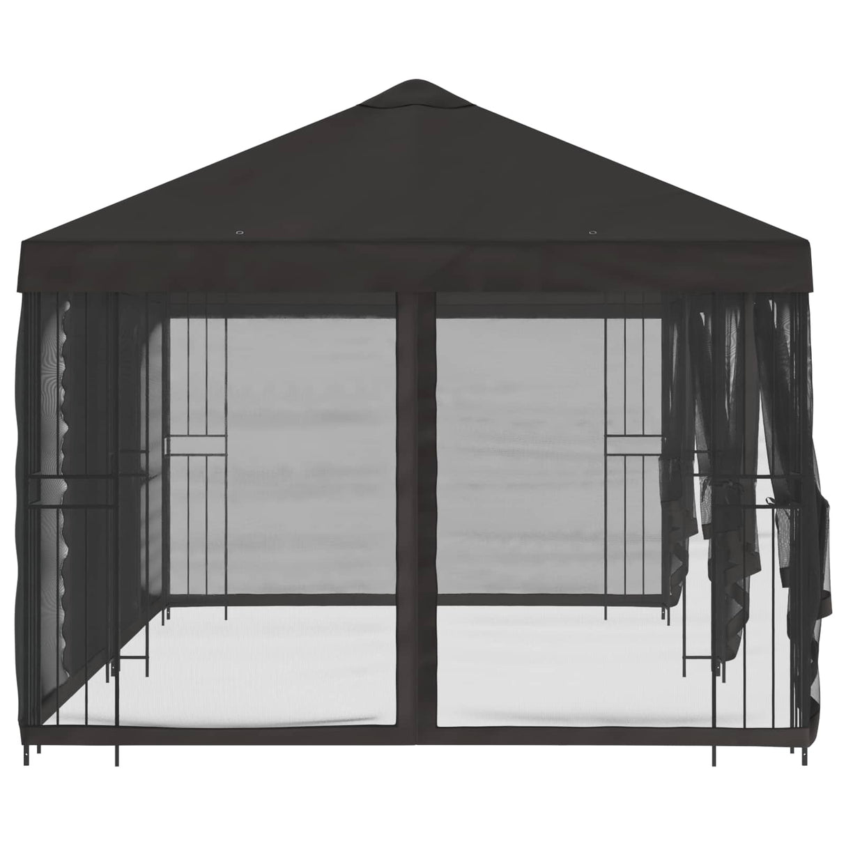 Gazebo with Sidewalls 6 x 3 m Anthracite Polyester and Steel