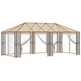 Gazebo Frame 6 x 3 m Black Steel