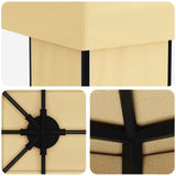 Garden Gazebo 6 x 3 m Cream Polyester and Steel 190 - Top-Down View