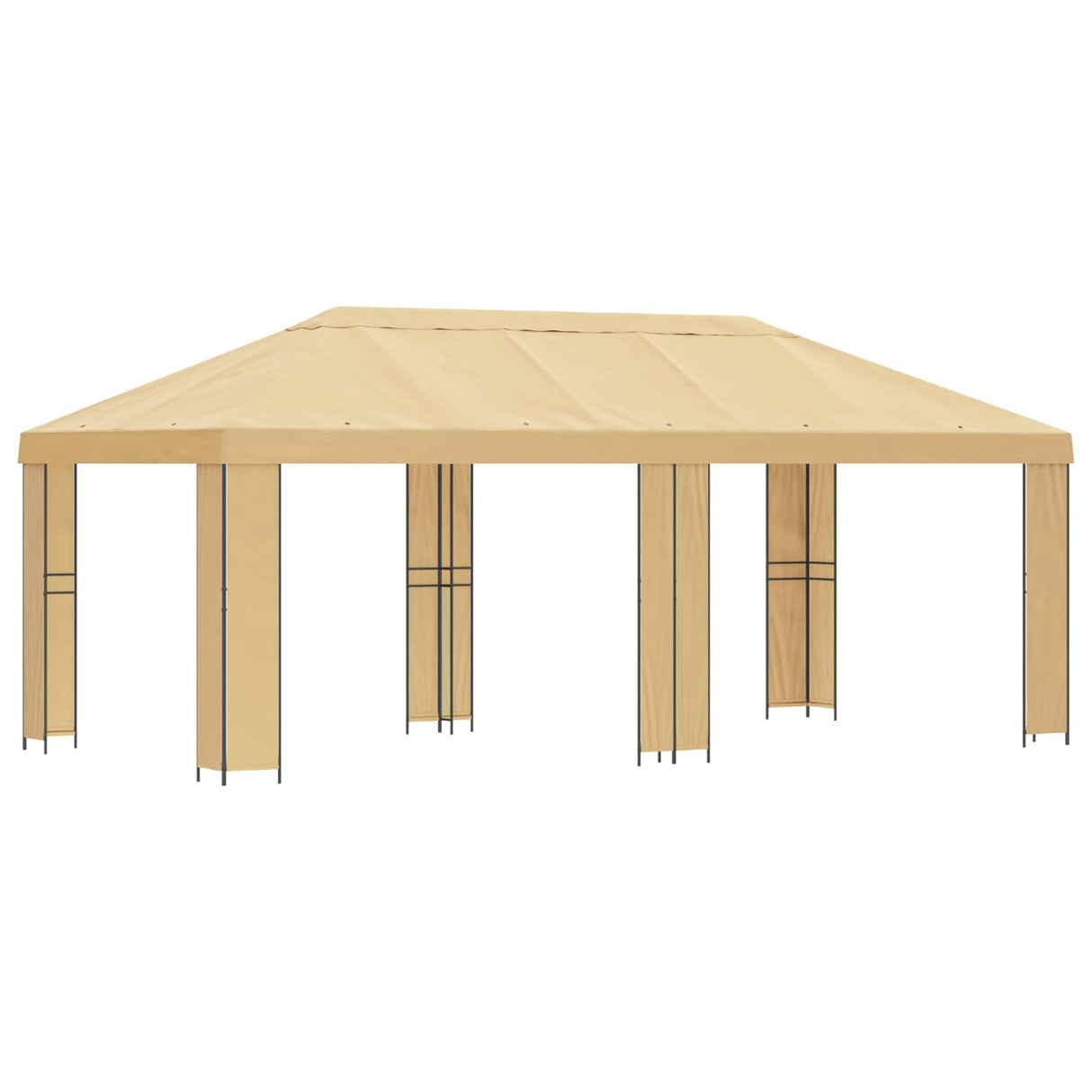 Garden Gazebo 6 x 3 m Cream Polyester and Steel 190