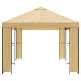 Garden Gazebo 6 x 3 m Cream Polyester and Steel 190 - Side View